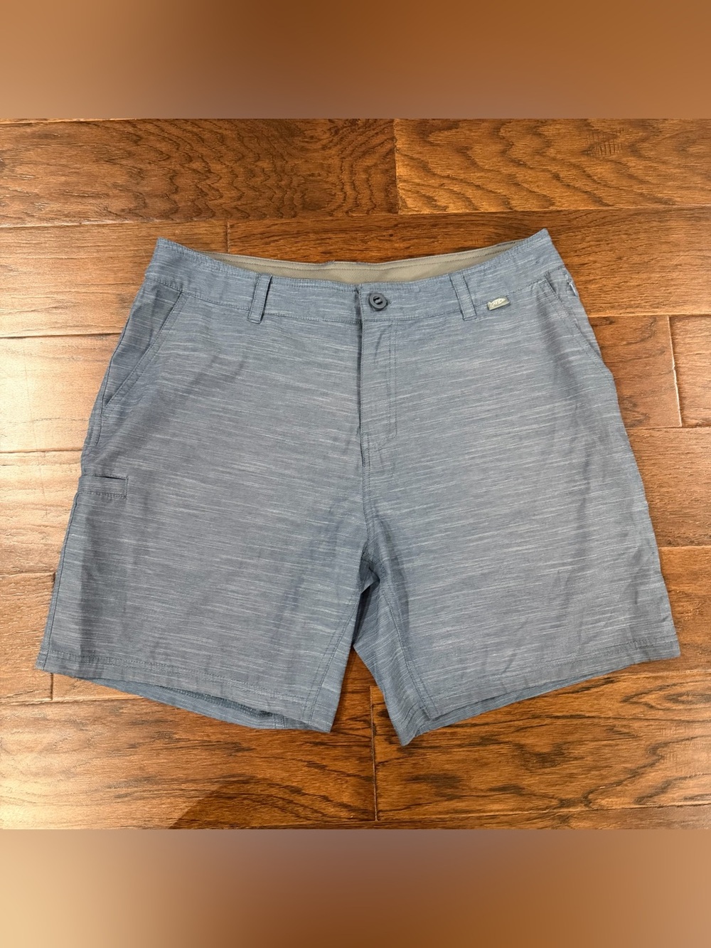 AFTCO 365 Hybrid Chino Fishing Shorts Men’s 34x7 Blue Performance Stretch